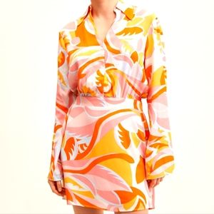 Mango Colorful Patterned Mini Dress